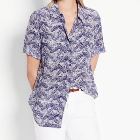 Equipment // Silk Short Sleeve Top - Picture 1 of 6